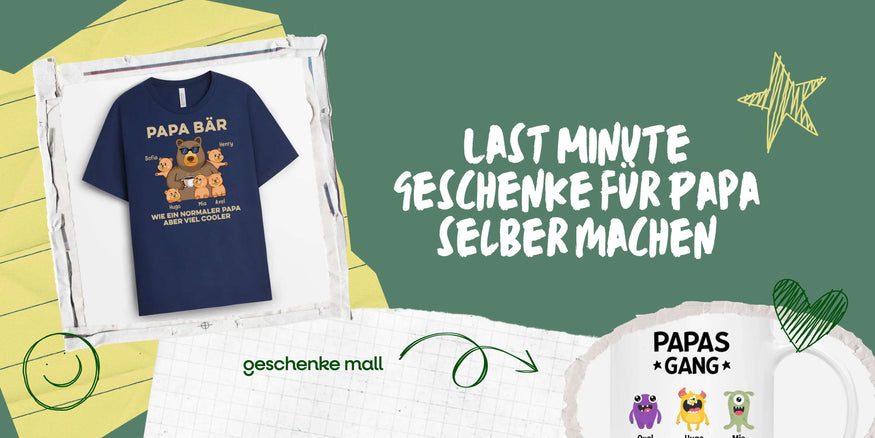 last minute geschenke für papa selber machen