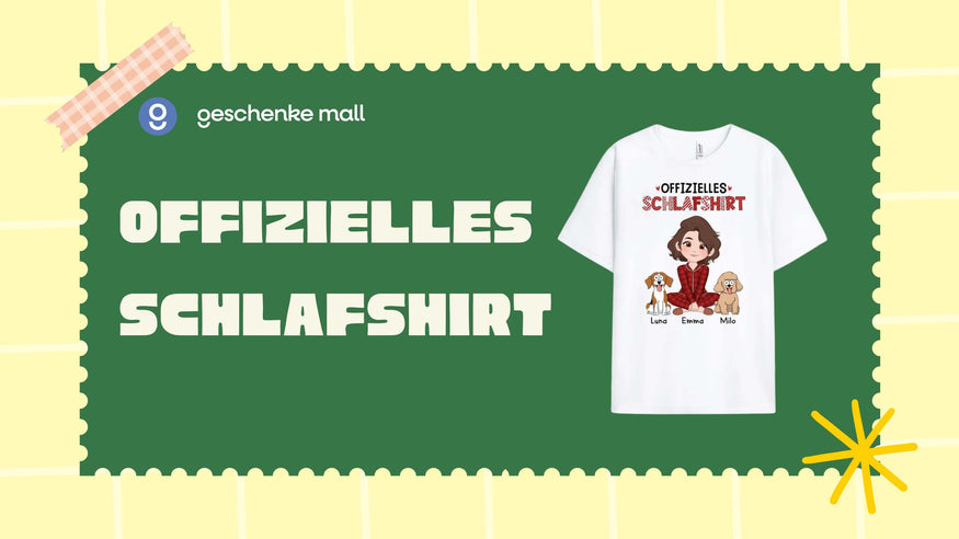 Offizielles Schlafshirt personalisiert