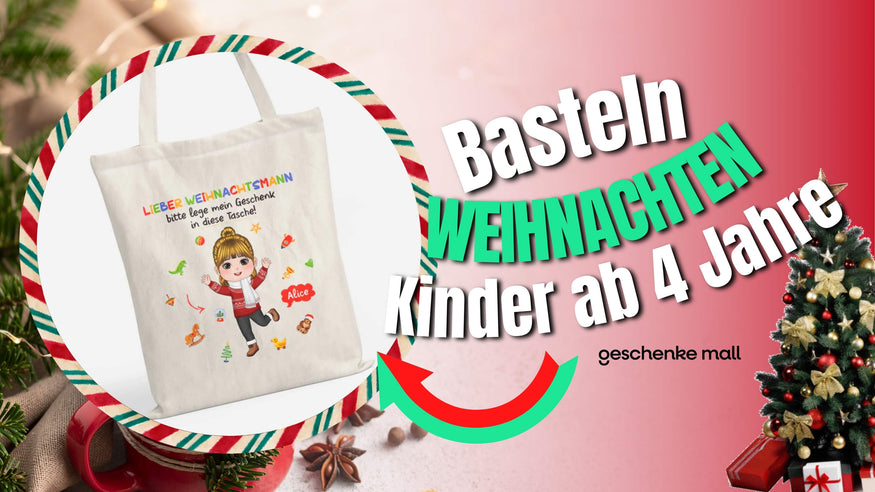 basteln weihnachten kinder 4 jahre