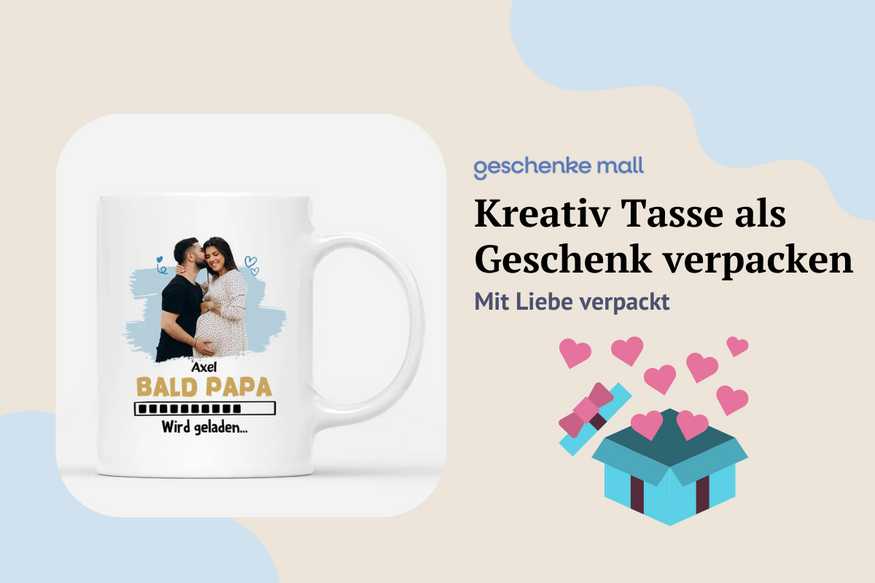 Kreativ Tasse als Geschenk verpacken | Mit Liebe verpackt