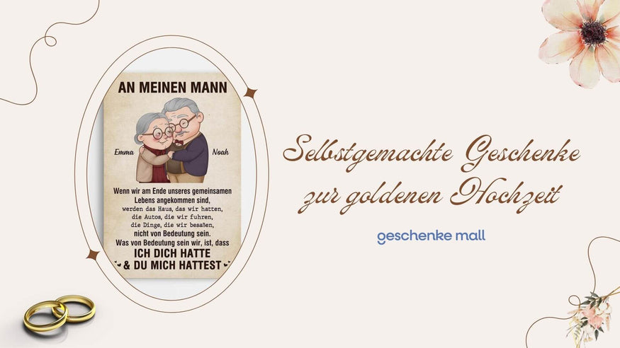 selbstgemachte geschenke zur goldenen hochzeit