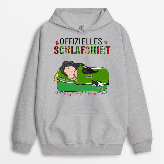 0099HGE1 personalisierte Hoodie geschenke katzen katzenliebhaber offizielles schlafshirt