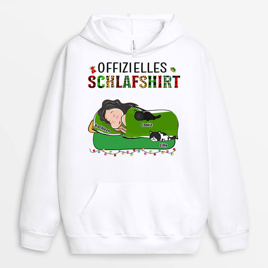 0099HGE2 personalisierte Hoodie geschenke katzen katzenliebhaber offizielles schlafshirt