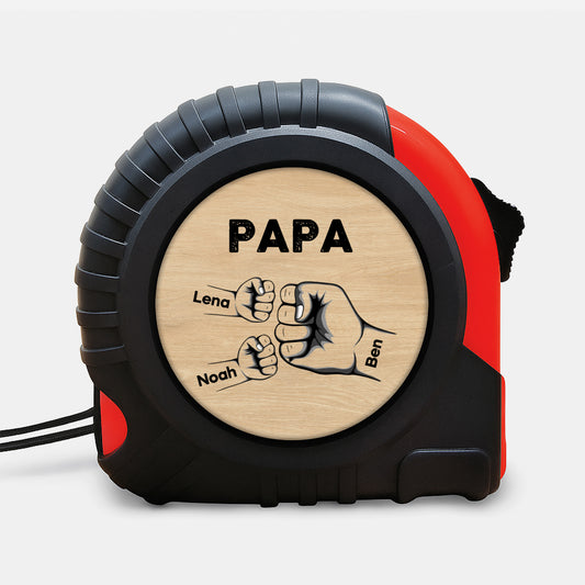 0263OGE1 papa mit fausten massband personalisiert papa 0263O8Q8B