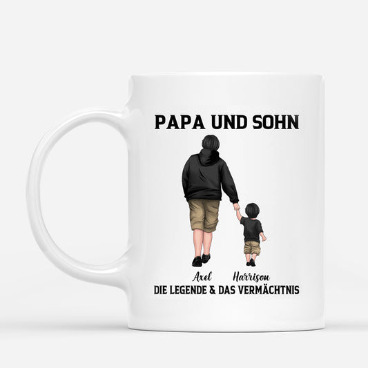 0299MGE1 personalisierte papa sohn die legende der erbe tasse_be20c5fd 4dca 42c4 b063 80b7bbe8d3d0