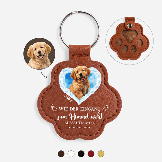 0483AGE1 wie der eingang zum himmel wohl aussehen muss hunde katzenhaar schlusselanhanger personalisiert_ foto zur erinnerung 0483ajsp5c