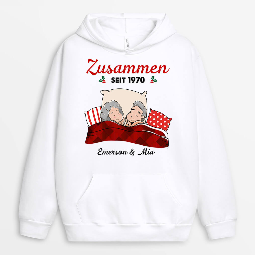 0537HGE1 Personalisierte Geschenke Hoodie Freundin Freund Mama Papa Weihnachten