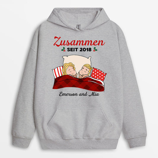 0537HGE2 Personalisierte Geschenke Hoodie Freundin Freund Mama Papa Weihnachten