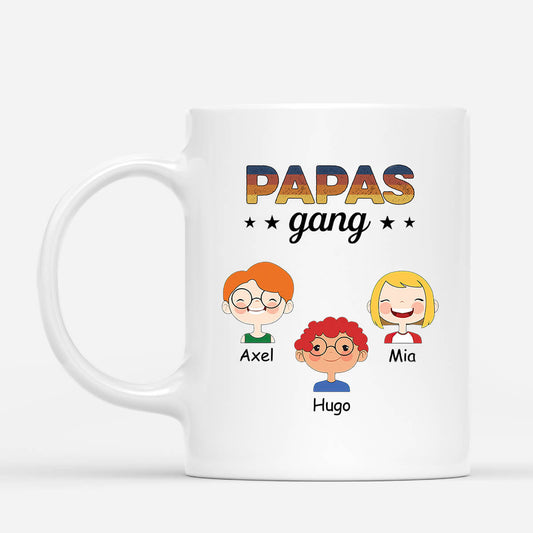 0755MGE1 Personalisierte Geschenke Tasse Kinder Papa Opa