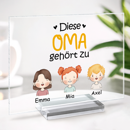 0827RGE2 dieser papa gehort zu kinder personalisierte acryl plakette papa 0827R8N8B