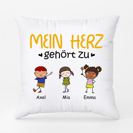 0904PGE1 Personalisierte Geschenke Kissen Kinder Enkelkinder Mama Oma