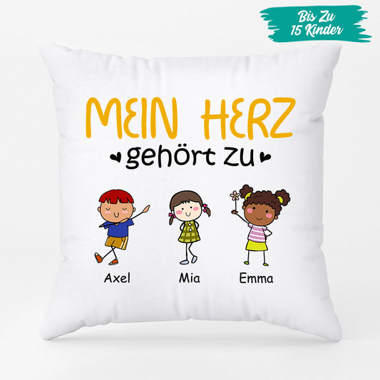 0904PGE2 Personalisierte Geschenke Kissen Kinder Enkelkinder Mama Oma