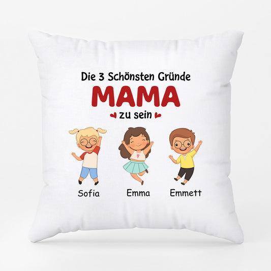 0940PGE1 Personalisierte Geschenke Kissen Kinder Enkelkinder Mama Oma