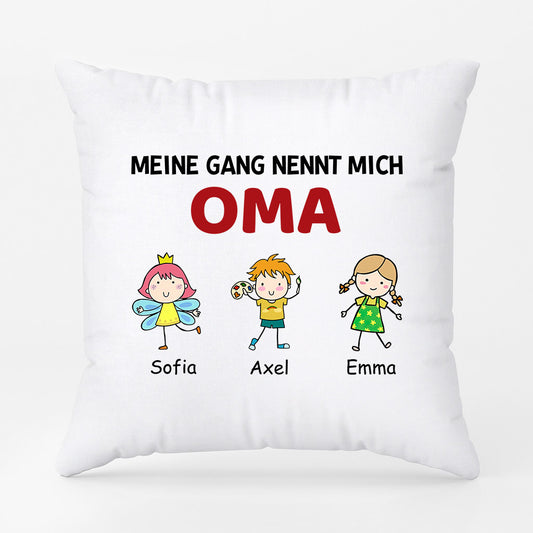 0956PGE2 Personalisierte Geschenke Kissen Kinder Enkelkinder Mama Oma