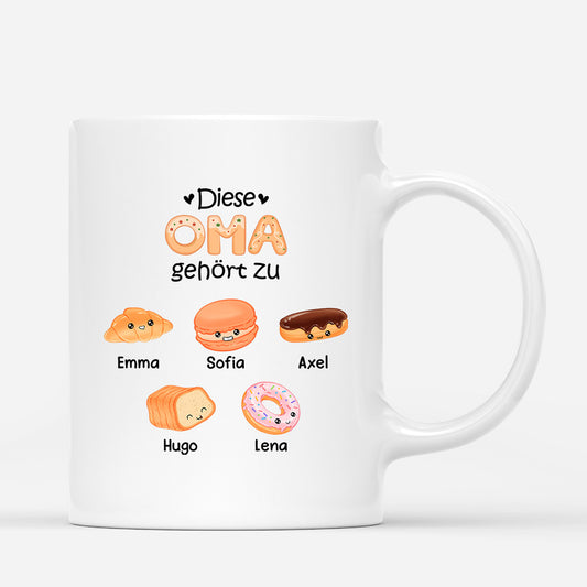 0992MGE1 Personalisierte Geschenke T Shirt Kinder Enkelkinder Mama Oma