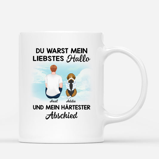1028MGE1 Personalisierte Geschenke Tasse Hunde Hundeliebhaber Hundebesitzer