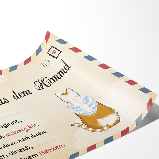 1042SGE2 Personalisierte Geschenke Poster Katzen Katzenliebhaber Katzenbesitzer