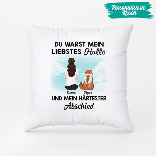 1052PGE2 Personalisierte Geschenke Kissen Hunde Hundeliebhaber Hundebesitzer