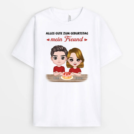 1069AGE1 Personalisierte Geschenke T Shirt Paare Freund Mann Ehemann_1a39579c 97bb 4911 a460 3fe83db48edd