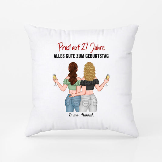 1070PGE2 Personalisierte Geschenke Kissen Beste Freudin Geburtstag 25 Schwester