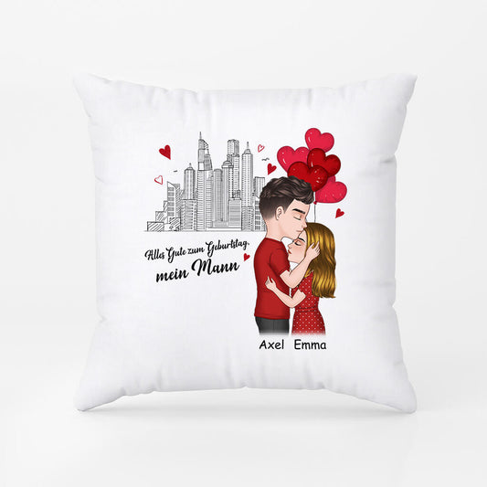 1075PGE2 Personalisierte Geschenke Kissen Mann Paare Freund Paare Geburtstag Herz Liebe