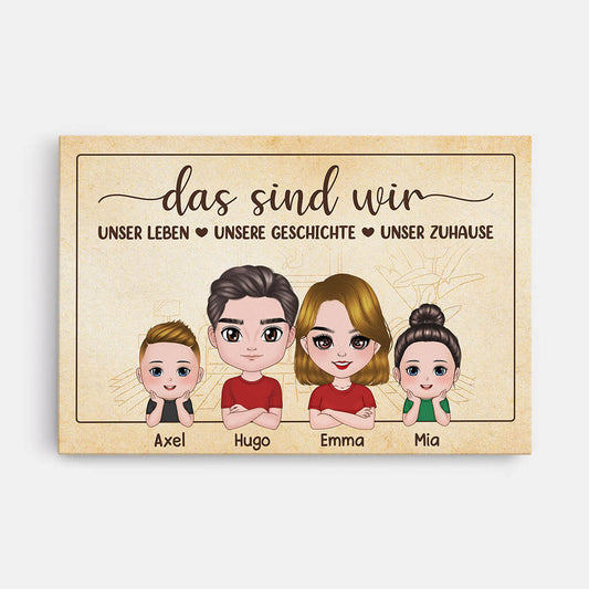 1083CGE1 Personalisierte Geschenke Leinwand Paare Ehepaare