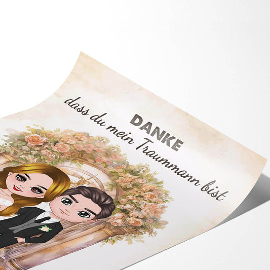 1089SGE2 Personalisierte Geschenke Poster Ehepaare Paare Freund Mann