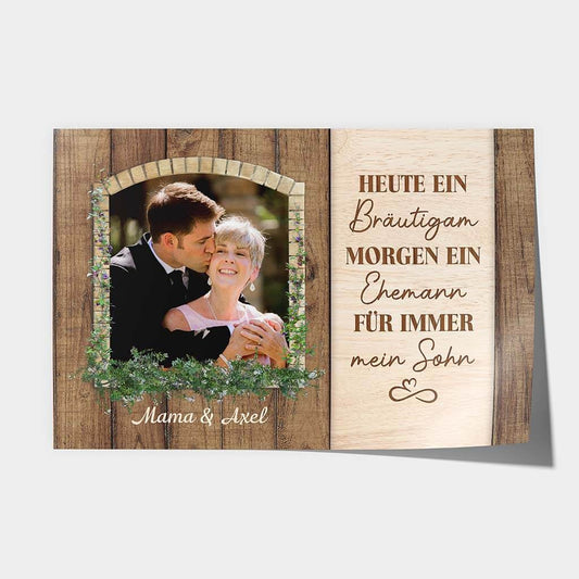 1090SGE1 Personalisierte Geschenke Poster Sohn Junge Familie Ehemann