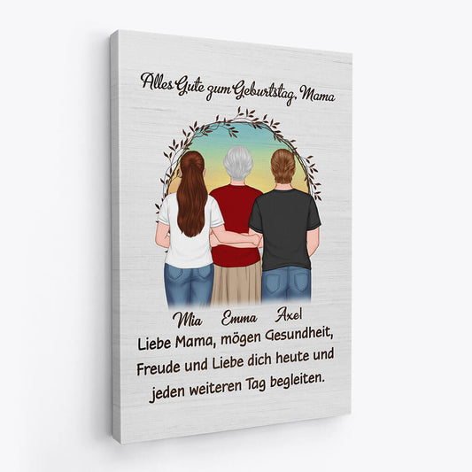 1091CGE2 Personalisierte Geschenke Leinwand Geburtstag Mama Oma Frauen Wandbilder