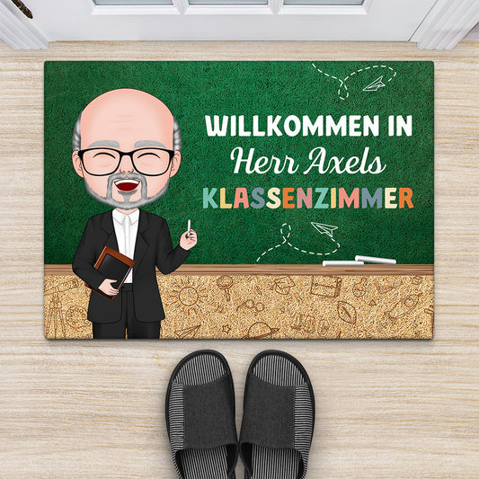 1094DGE2 Personalisierte Geschenke Fussmatten Lehrer Lehrerin Abschluss Einschulung