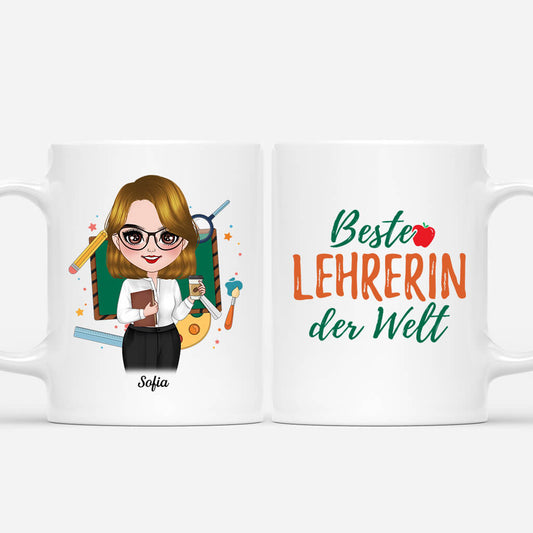 1099MGE1 Personalisierte Geschenke Tassen Lehrer Lehrerin Einschulung Abschluss Kleidung Schule Uni
