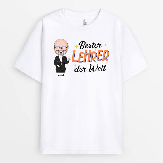 1100AGE2 Personalisierte Geschenke T Shirts Lehrer Lehrerin Einschulung Abschluss Kleidung Schule Uni