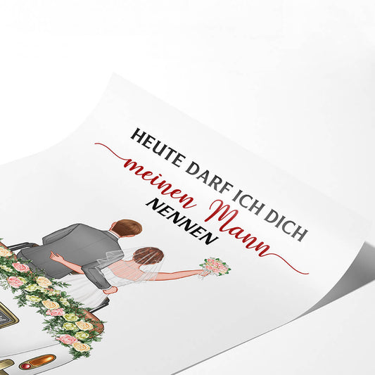 1104SGE2 Personalisierte Geschenke Posters Ehepaare Paare Hochzeit Heirat