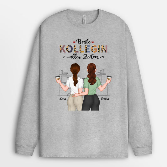 1121NGE1 Personalisierte Geschenke Langarmshirt Kollegen Kolleginnen