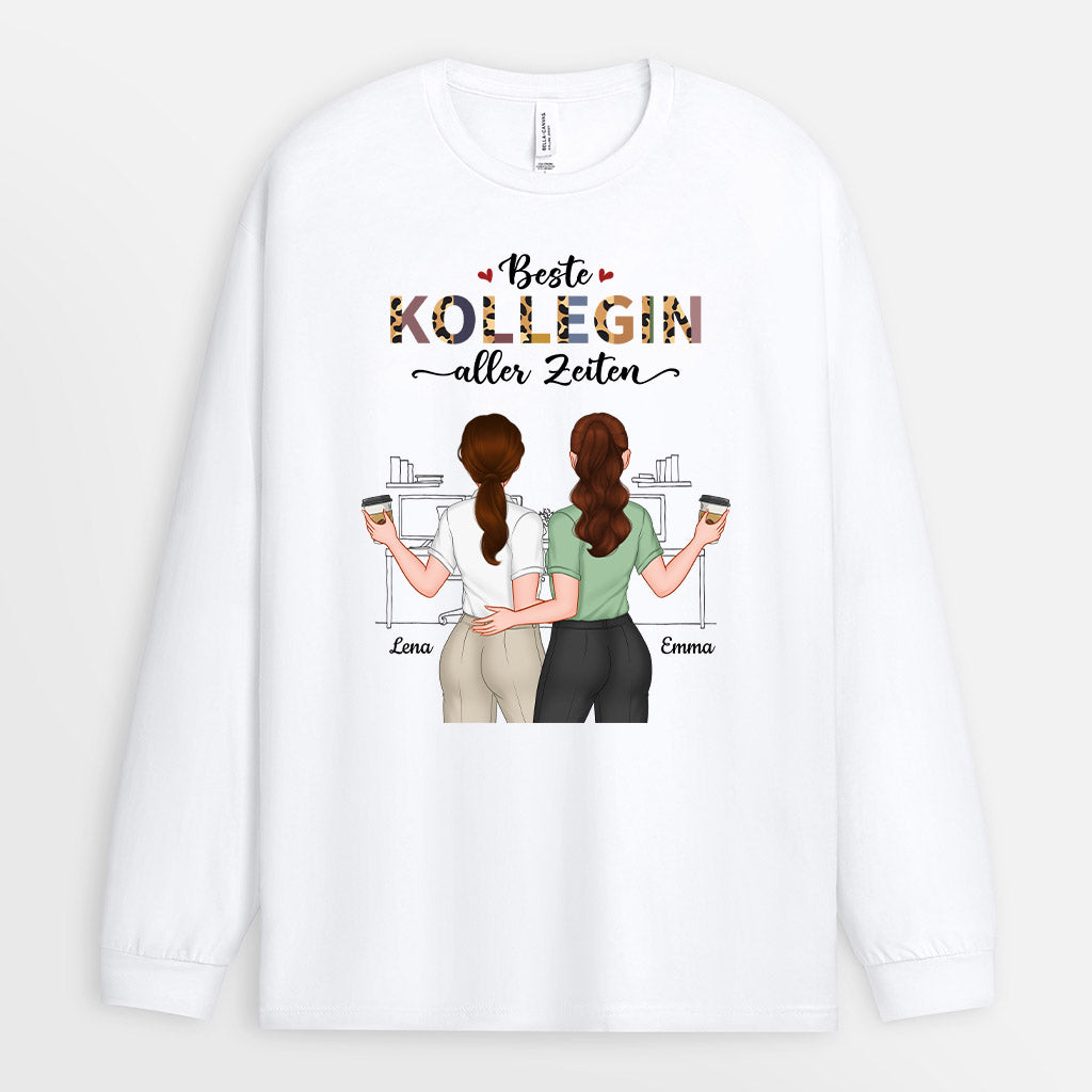 1121NGE2 Personalisierte Geschenke Langarmshirt Kollegen Kolleginnen