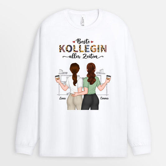1121NGE2 Personalisierte Geschenke Langarmshirt Kollegen Kolleginnen