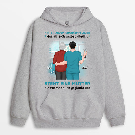 1146HGE1 Personalisierte Geschenke Hoodie Krankenschwester Mutter