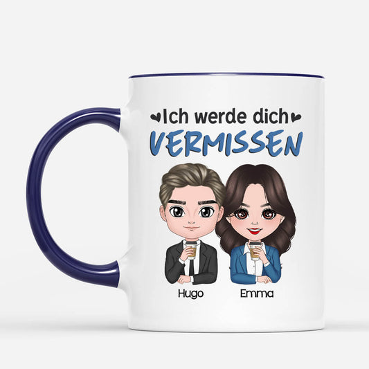 1153MGE2 Personalisierte Geschenke Tasse Gluck Kollegen
