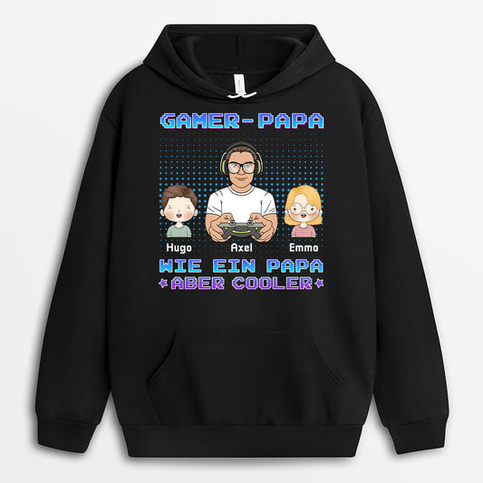 1160HGE2 Personalisierte Geschenke Hoodie Game Papa