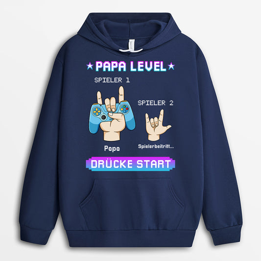 1166HGE1 Personalisierte Geschenke Hoodies Game Papa