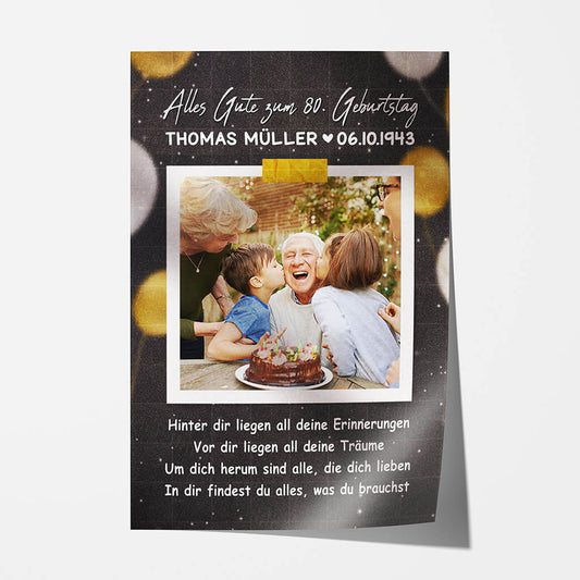 1167SGE1 Personalisierte Geschenke Poster Geburtstag Grosseltern