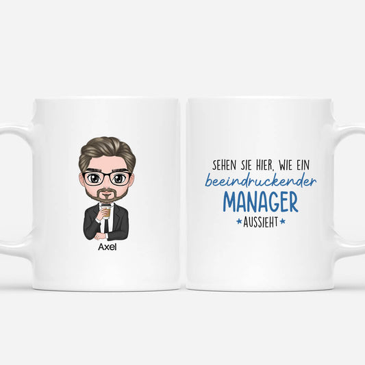 1171MGE1 Personalisierte Geschenke Tasse Beeindruckender Manager