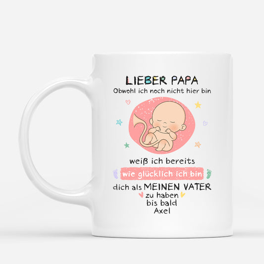 1174MGE1 Personalisierte Geschenke Tasse Ultraschall Baby Papa_c43fbd94 8a26 43ab a38a e67f289f3bce