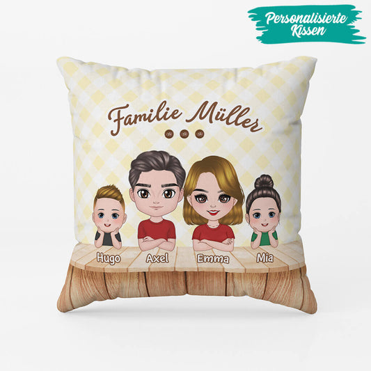 1178PGE2 Personalisierte Geschenke Kissen Familie