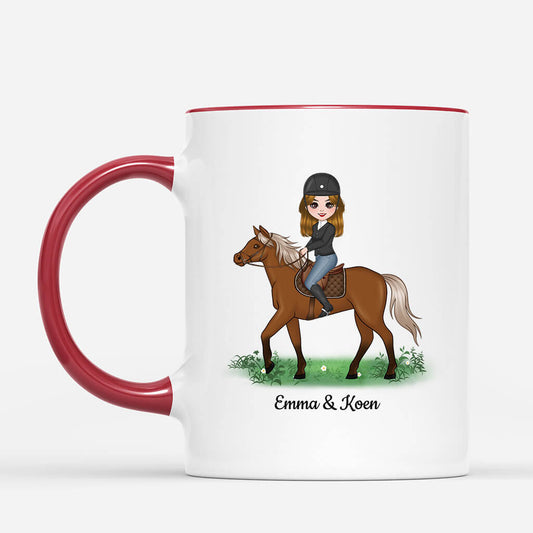1185MGE2 Personalisierte Geschenke Tasse Pferd Madchen