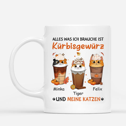 1208MGE1 Personalisierte Geschenke Tasse Kurbis Katze Katzenliebhaber_f20fcc1e 8cf9 4f80 88d8 e5ece3616d2c