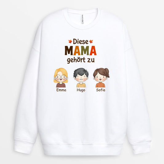 1215WGE1 Personalisierte Geschenke Pullover Mama Oma Herbst