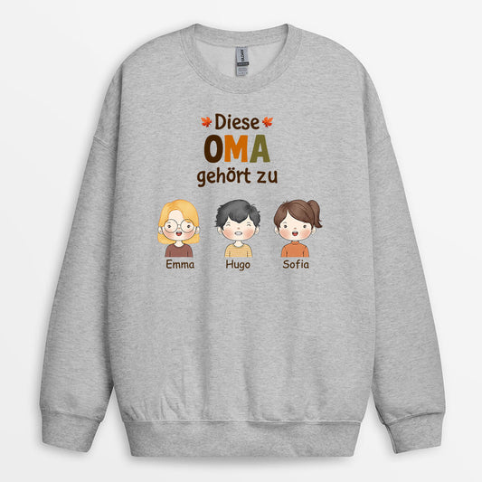 1215WGE2 Personalisierte Geschenke Pullover Mama Oma Herbst