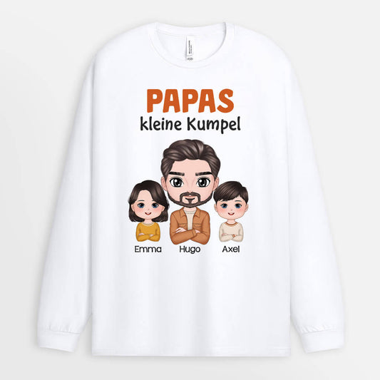 1219NGE1 Personalisierte Geschenke Langarmshirt Kumpel Papa Kinder