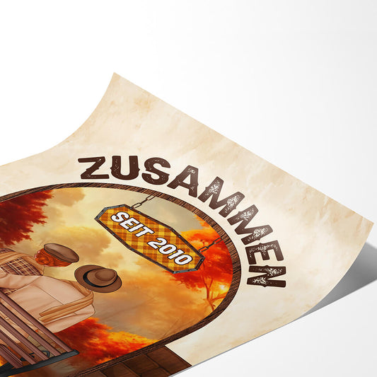 1221SGE2 Personalisierte Geschenke Poster Zusammen Paar Herbst_jpg